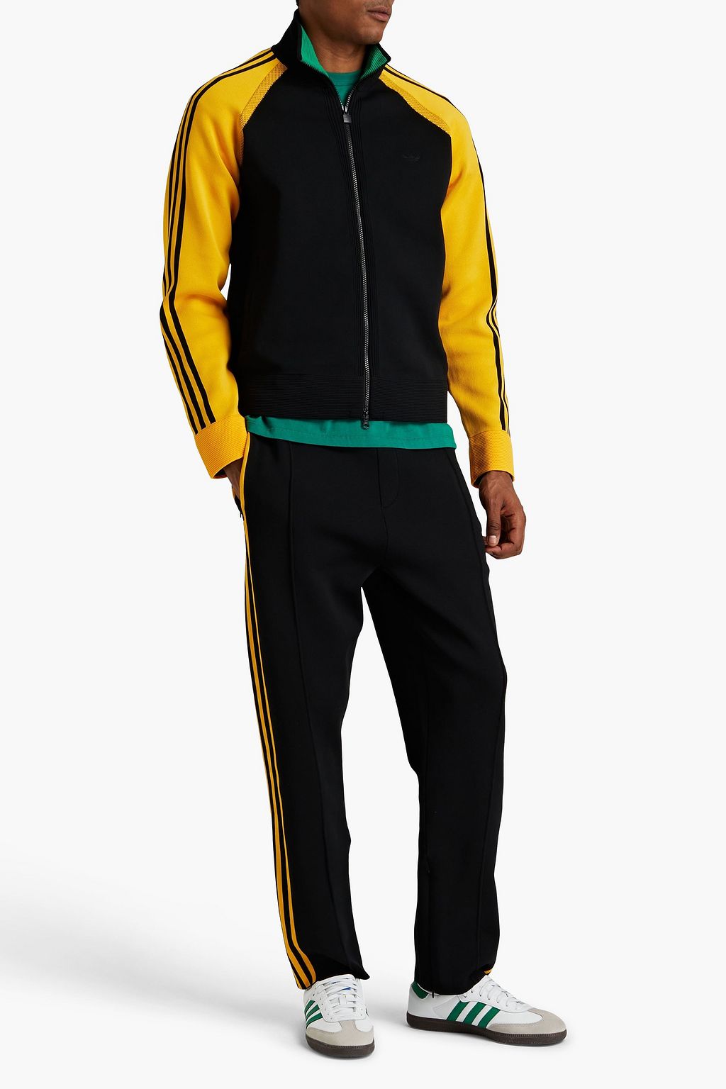 ADIDAS ORIGINALS BY WALES BONNER جاكيت رياضي بسحّاب محبوك