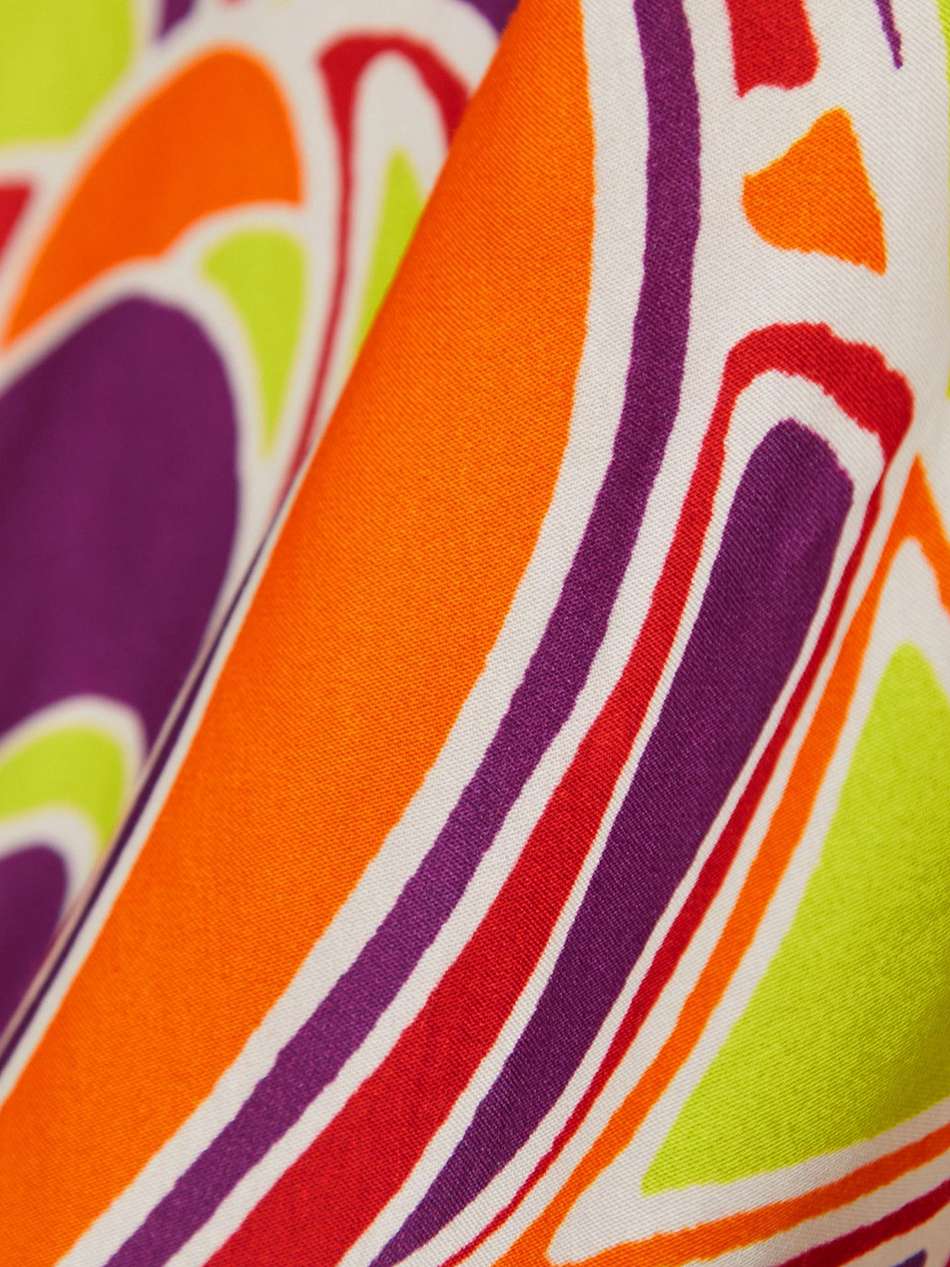 appliquéd printed silk-satin maxi slip dress
