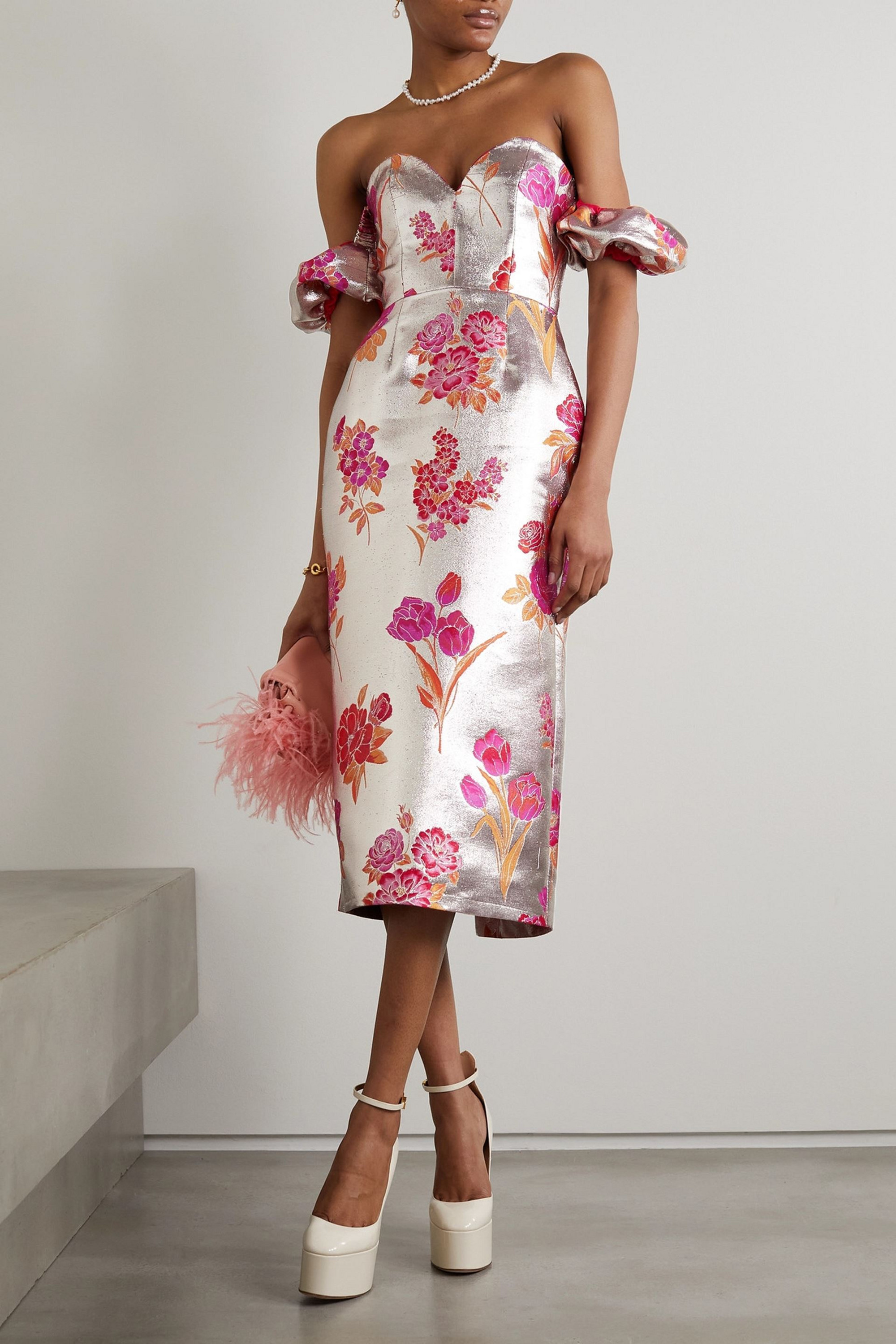 Glamorous wedding guest dress