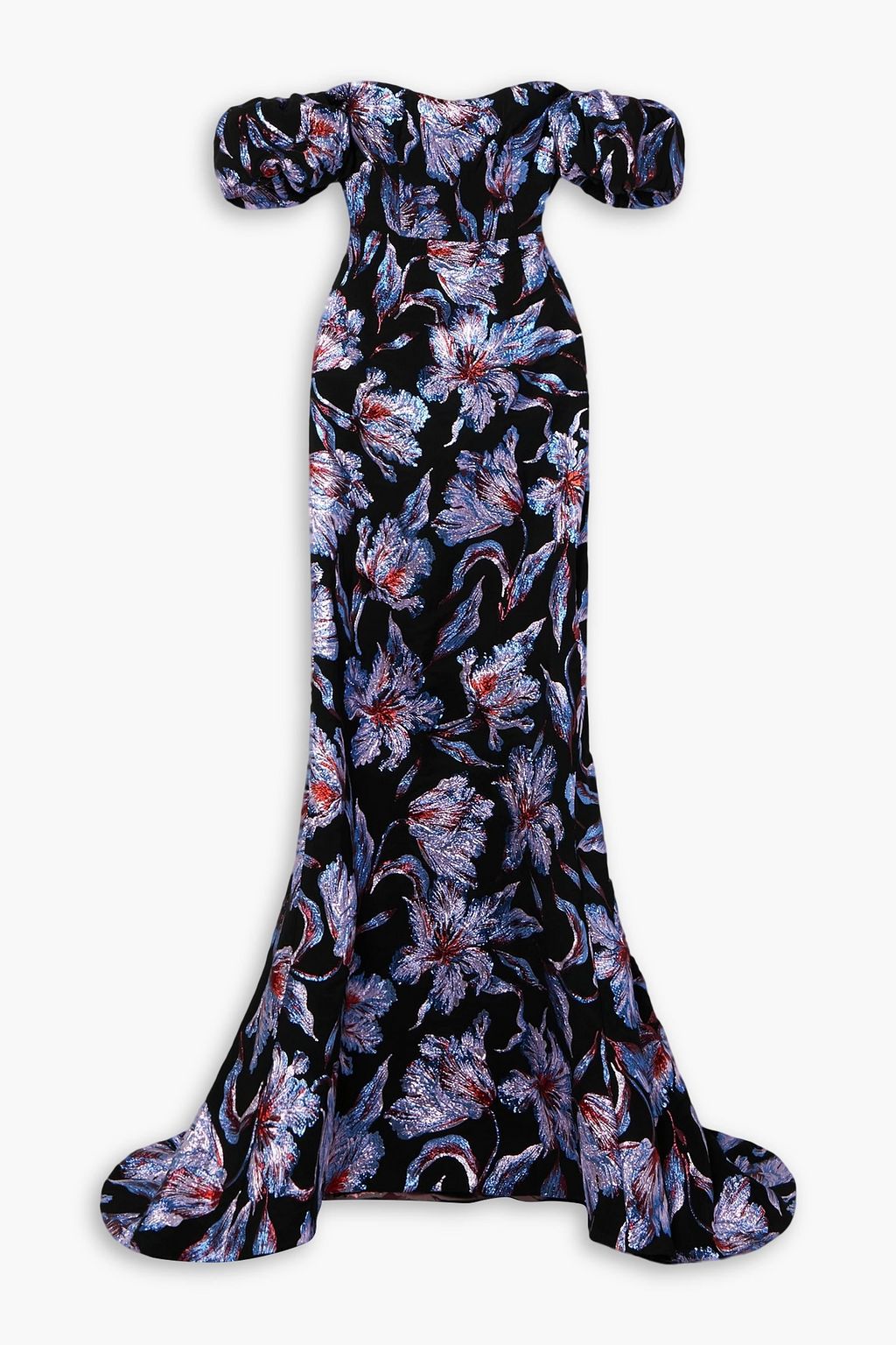 Black brocade gown store