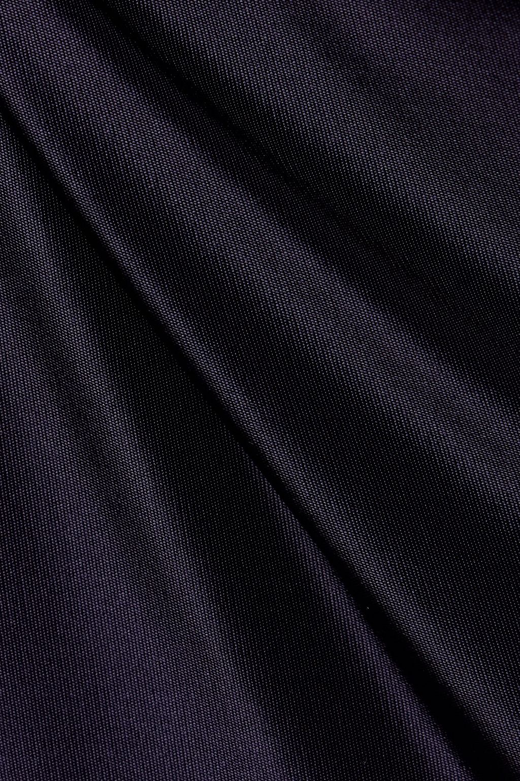 VICTORIA BECKHAM Asymmetric ruched satin-jersey turtleneck dress