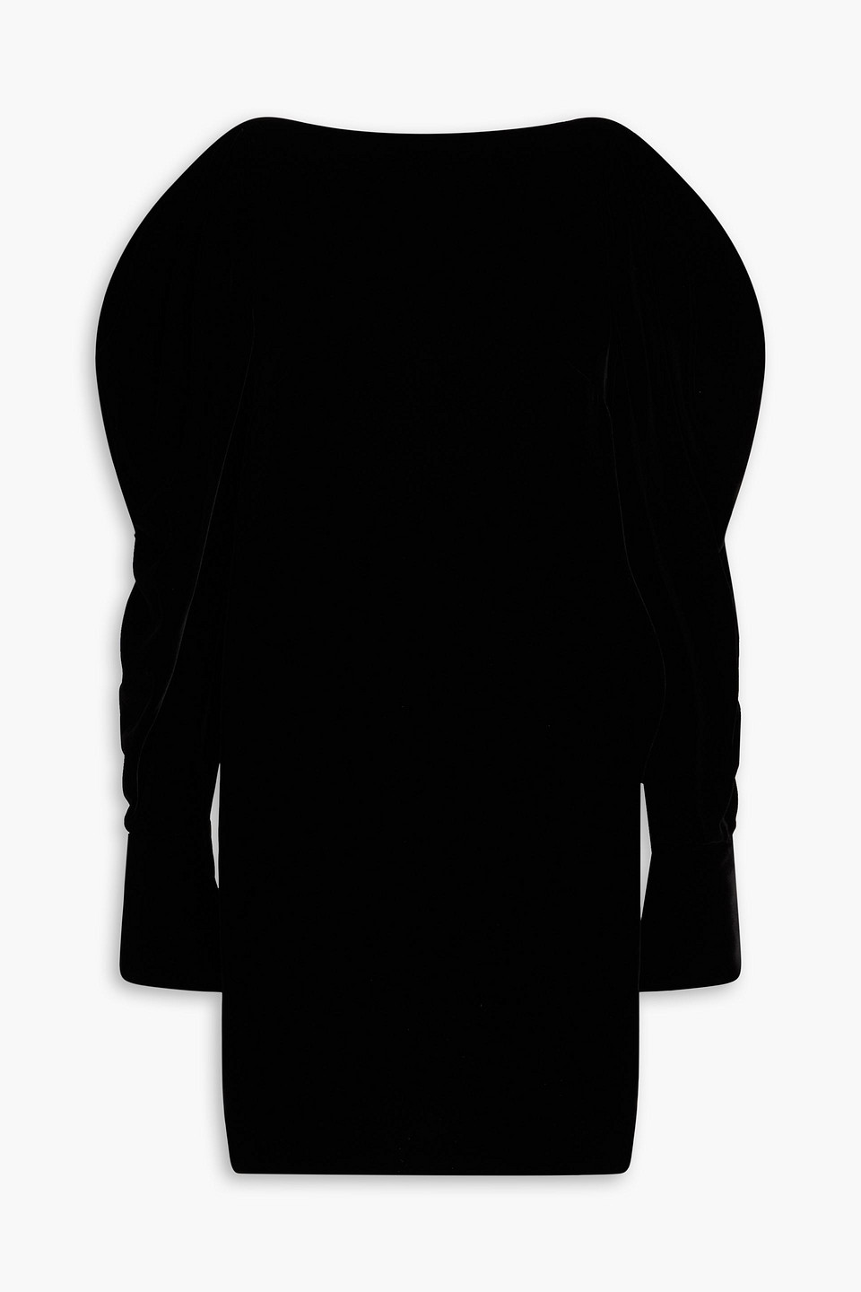 Nina Ricci Slim Fit Mini Dress With Voluminous Sleeves In Black