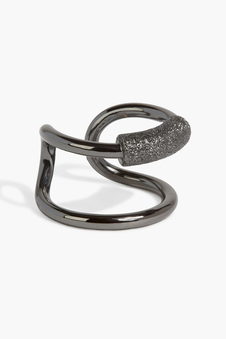 Brunello Cucinelli - Gunmetal-tone ear cuff - Metallic - M