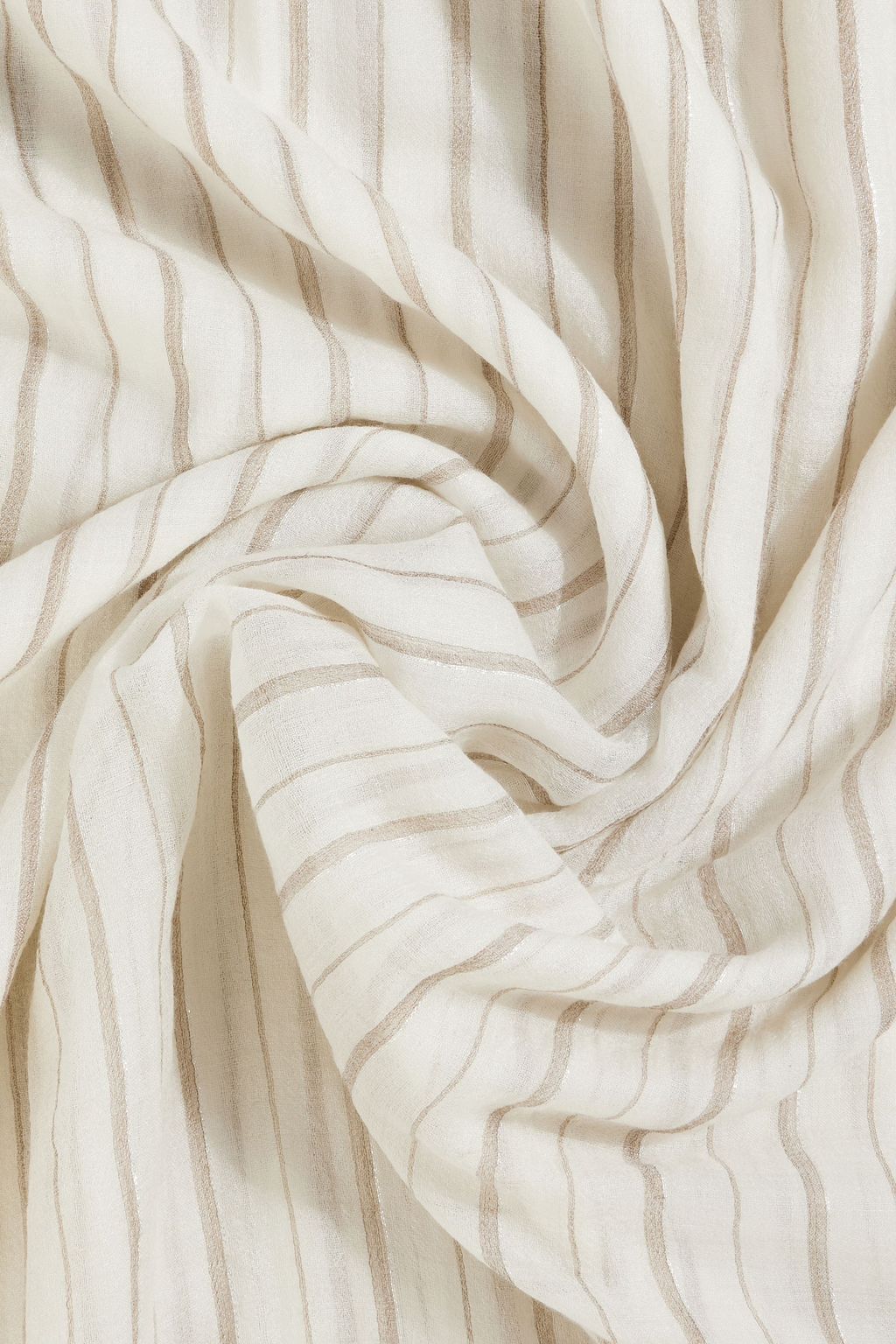 BRUNELLO CUCINELLI Striped cashmere scarf