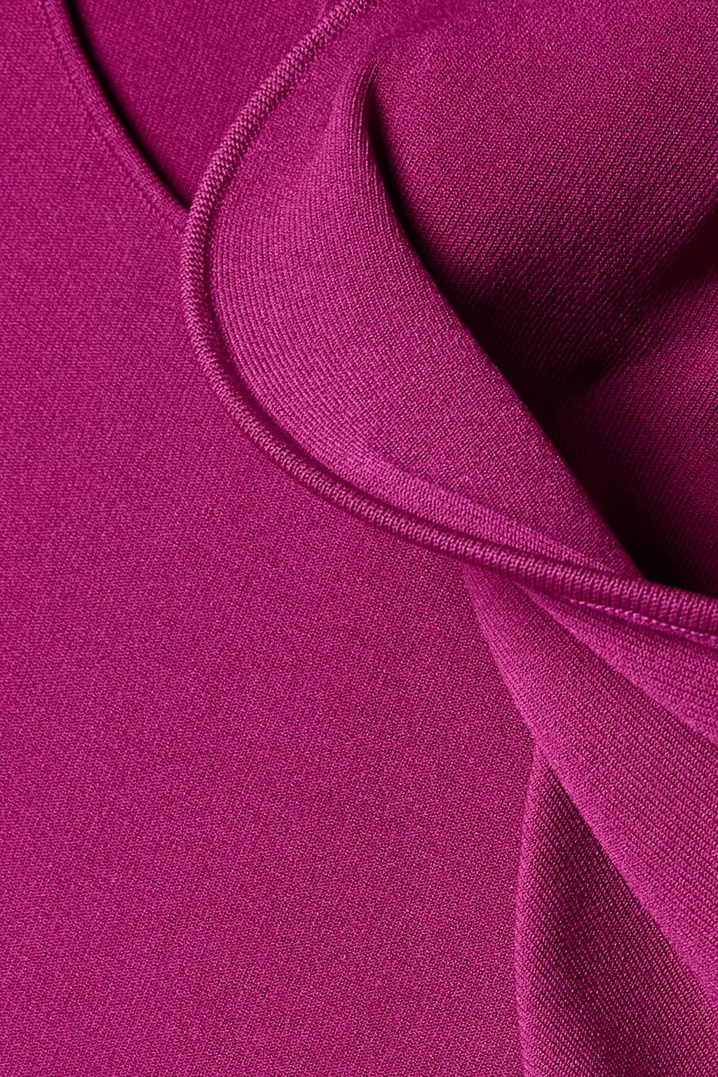 ROLAND MOURET ストレッチニット マキシワンピース ドレープ入り