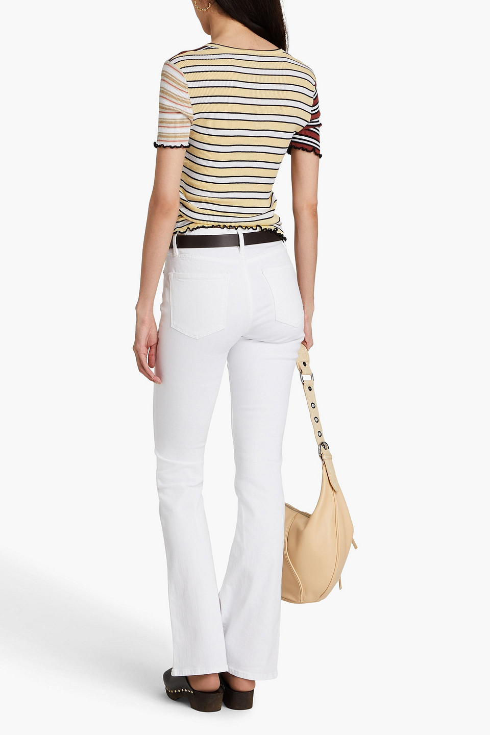 FRAME LE MINI BOOT HIGH-RISE BOOTCUT JEANS