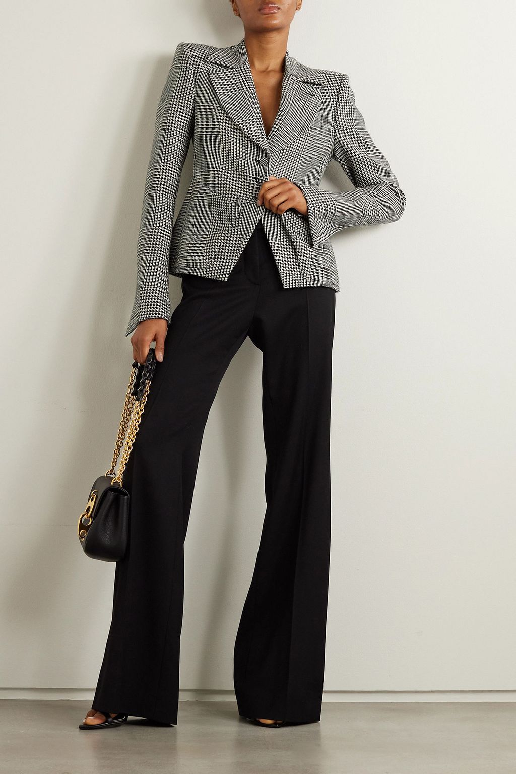 TOM FORD Prince of Wales checked wool blazer