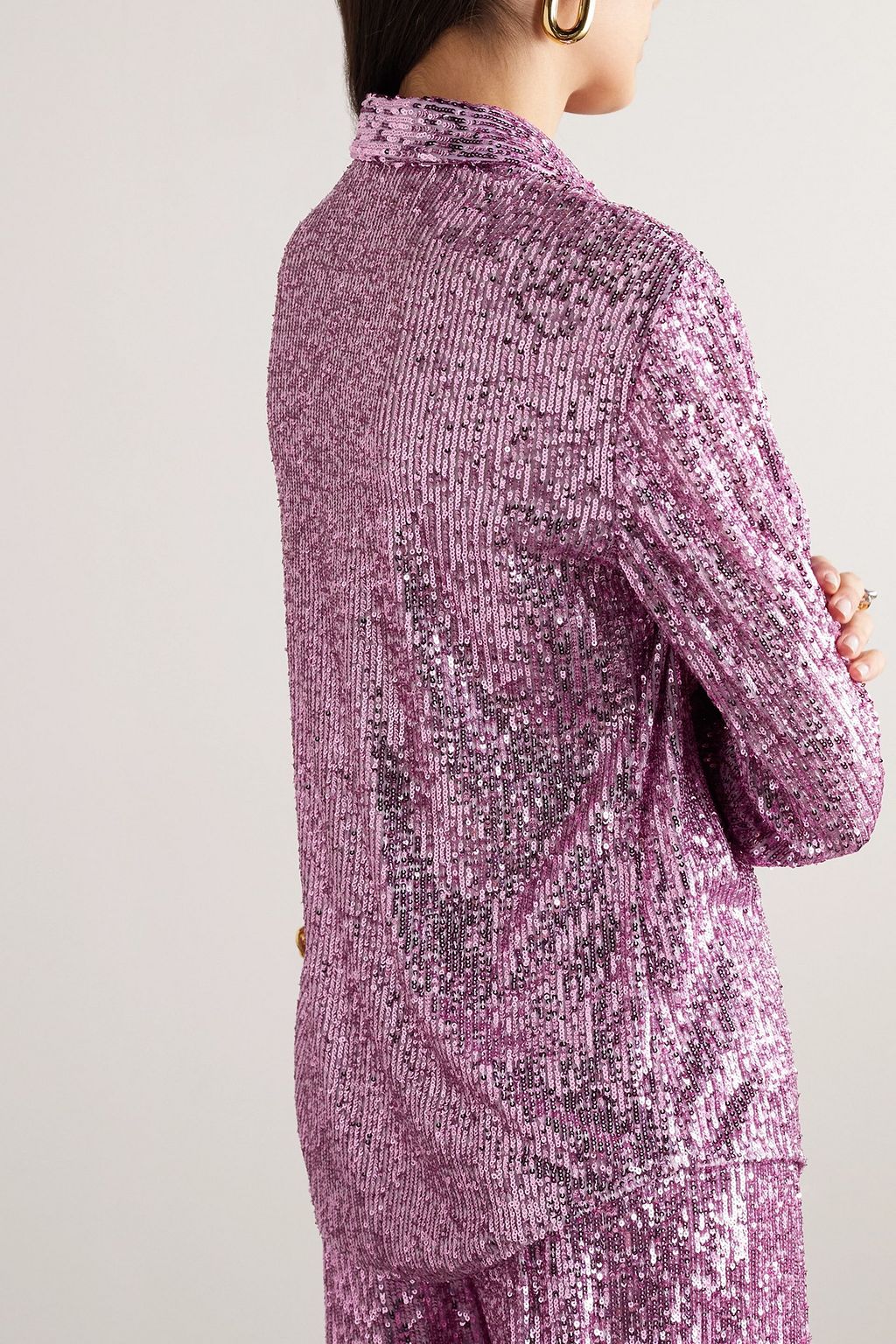 TOM FORD Sequined tulle shirt