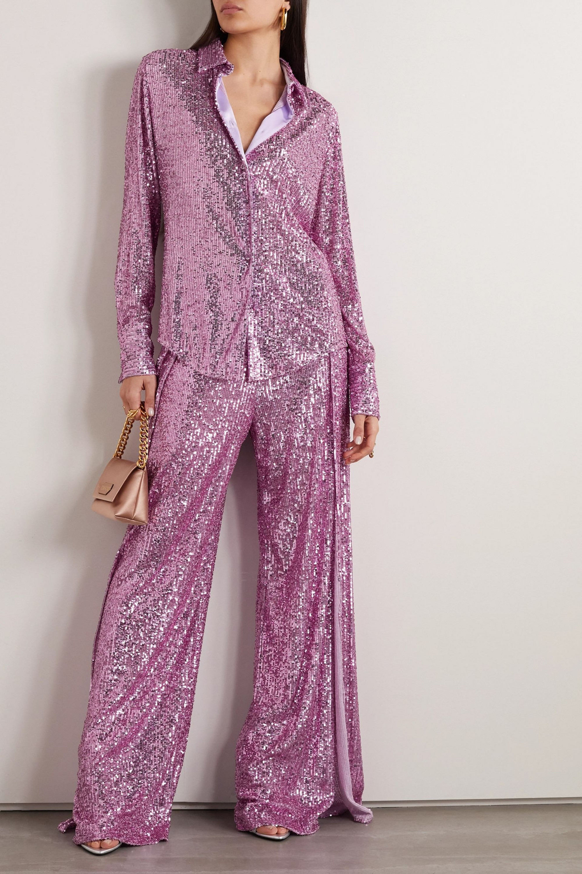 Tom Ford Sequined tulle shirt
