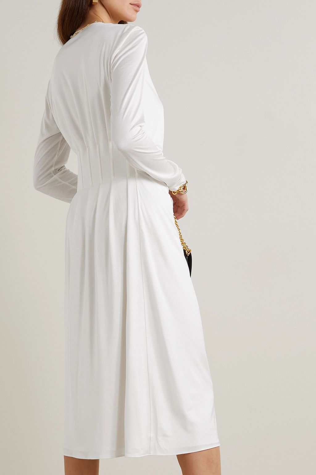 TOM FORD Silk-jersey wrap midi dress