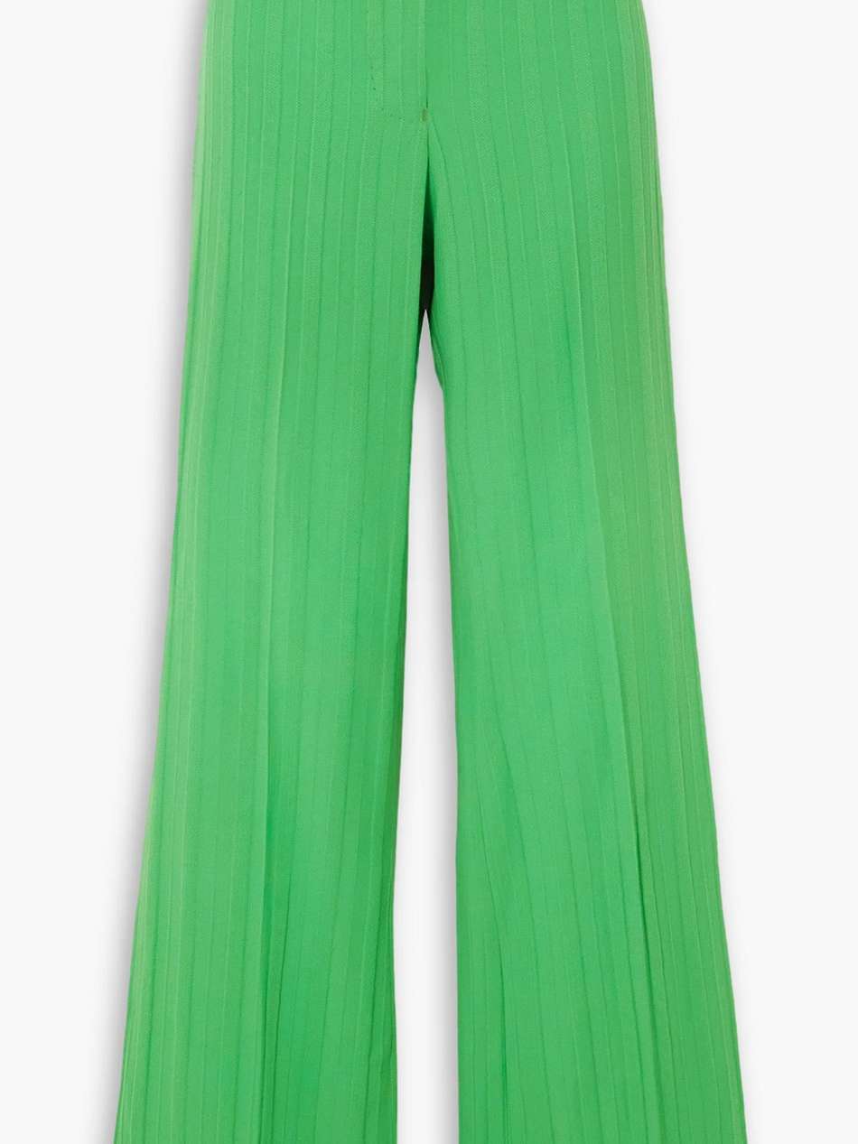 laura striped wool straight-leg pants