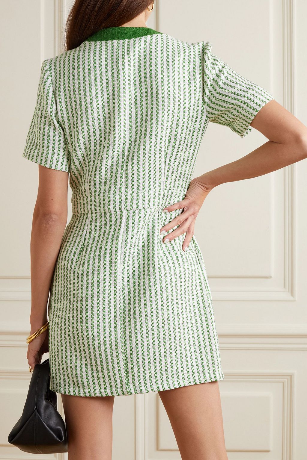 GIULIVA HERITAGE Vera striped cotton-tweed mini dress
