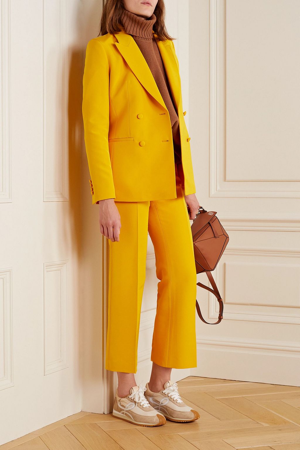 LAFAYETTE 148 Double-breasted wool and silk-blend blazer