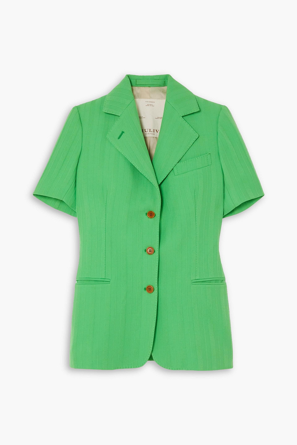 Giuliva Heritage Wool-twill Jacket In Leaf Green