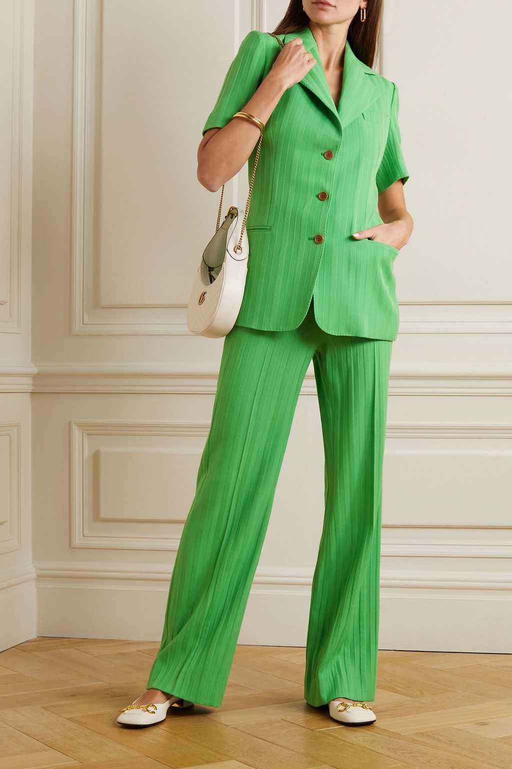Ginestra striped wool blazer - Thumbnail 2