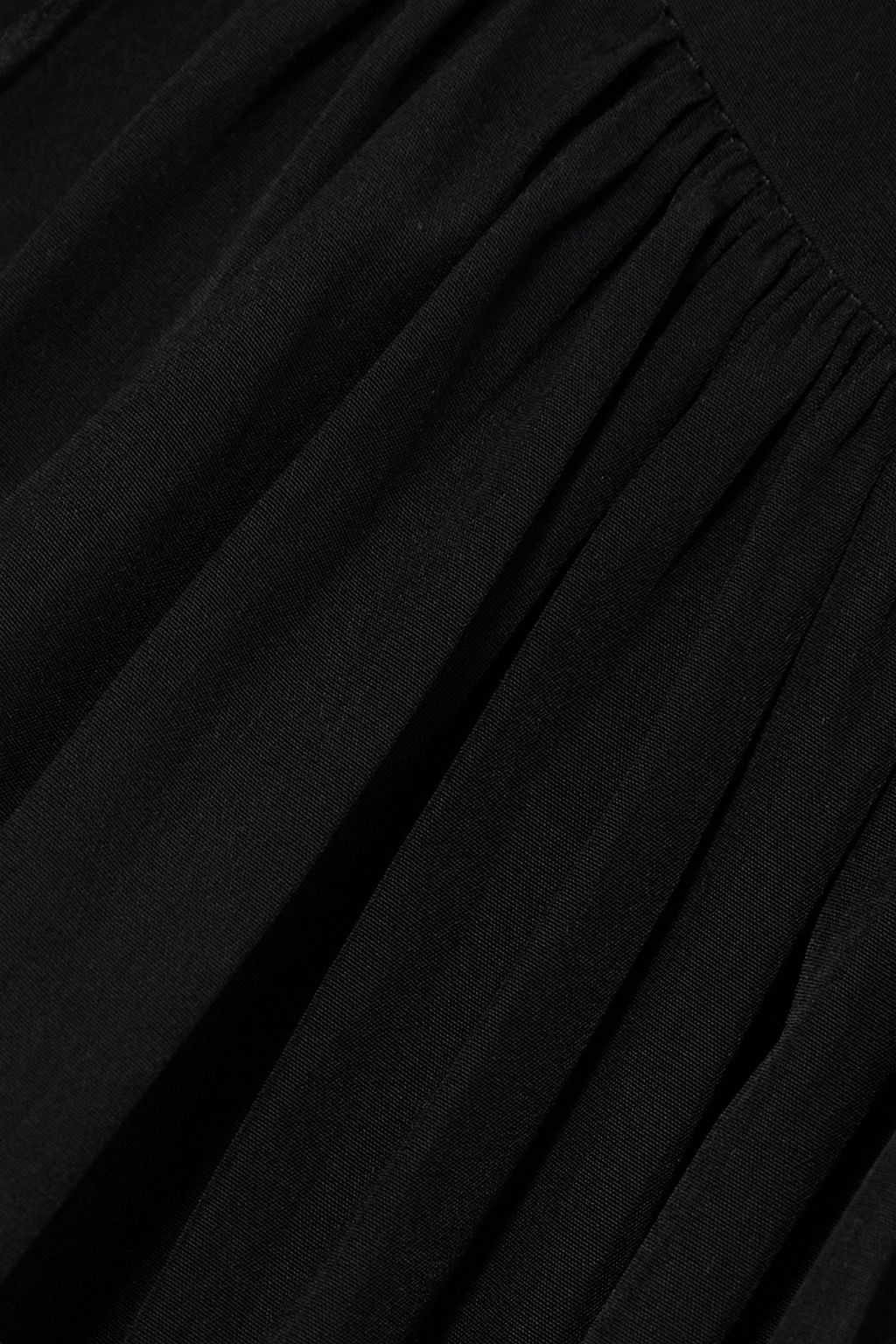 LANVIN Satin peplum halterneck top