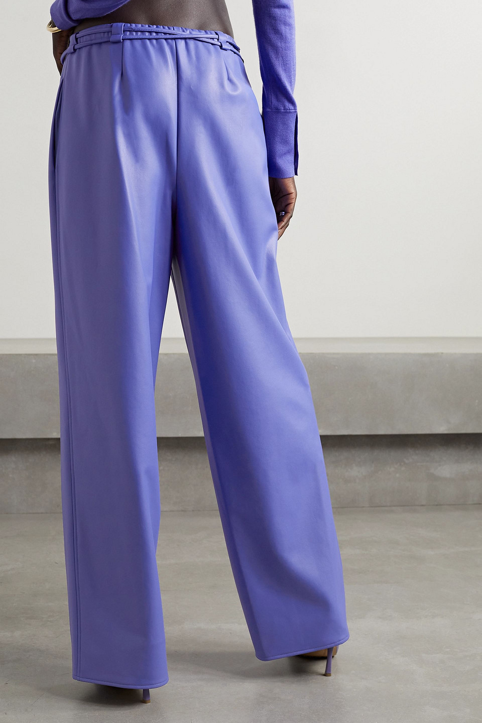  Lapointe - Hose Mit Geradem Bein Aus Kunstleder - Lila - S 
