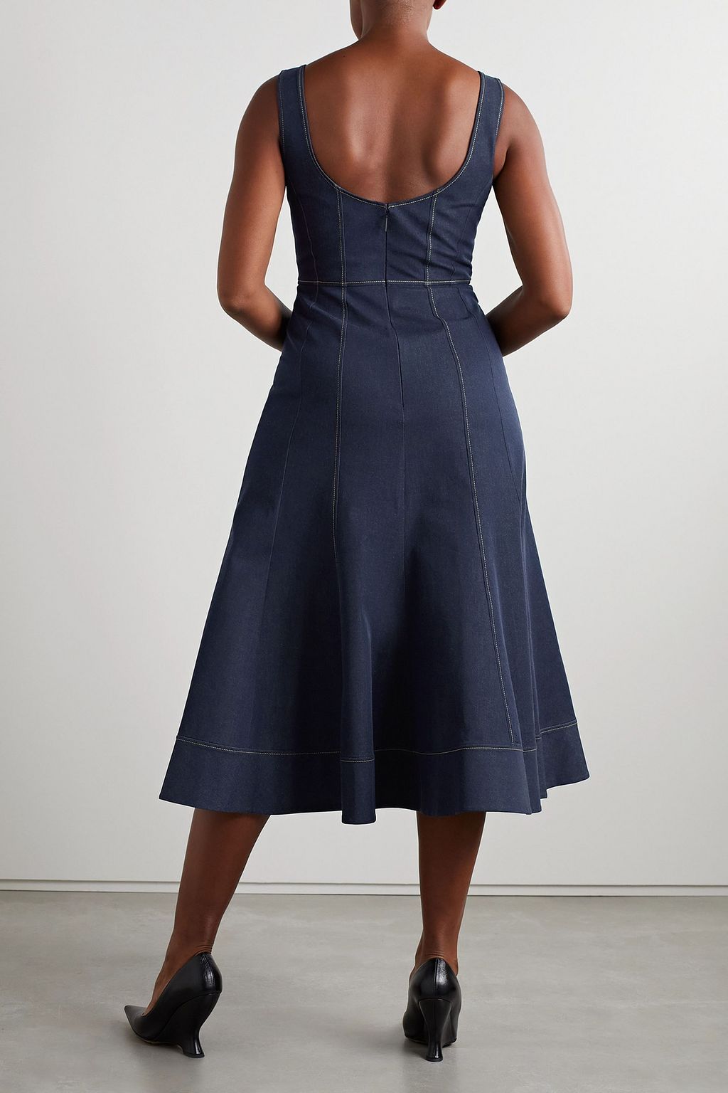 JASON WU Denim midi dress