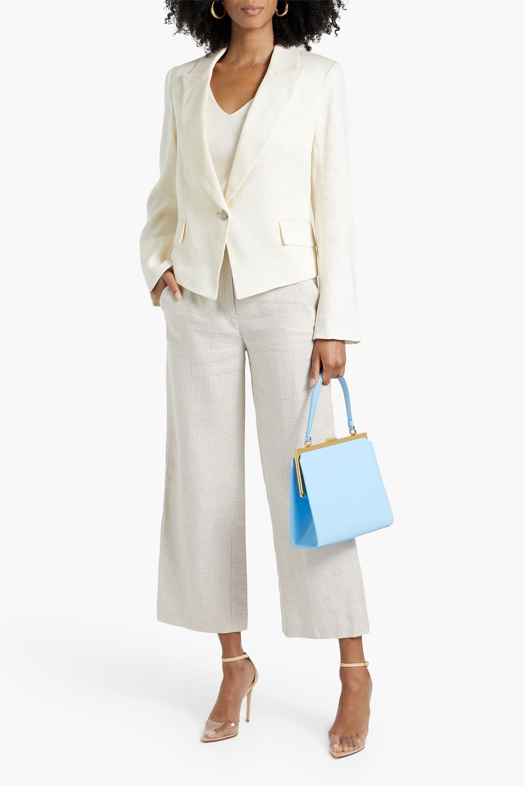 VERONICA BEARD Hosanna linen-blend twill blazer