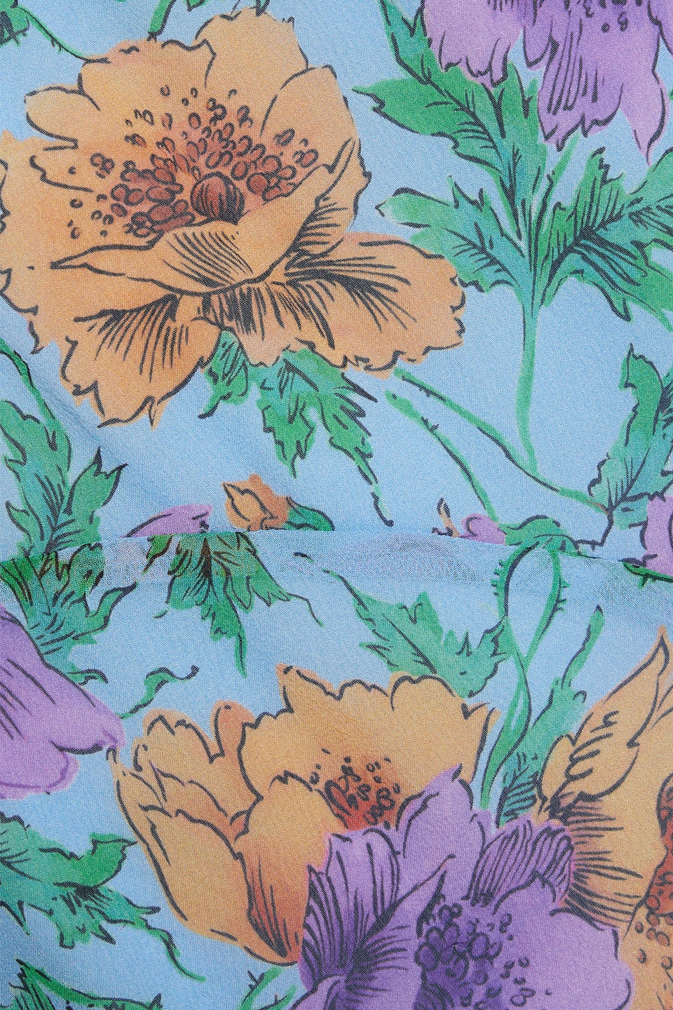 Veronica Beard Eleonora Floral Midi Skirt In Blue