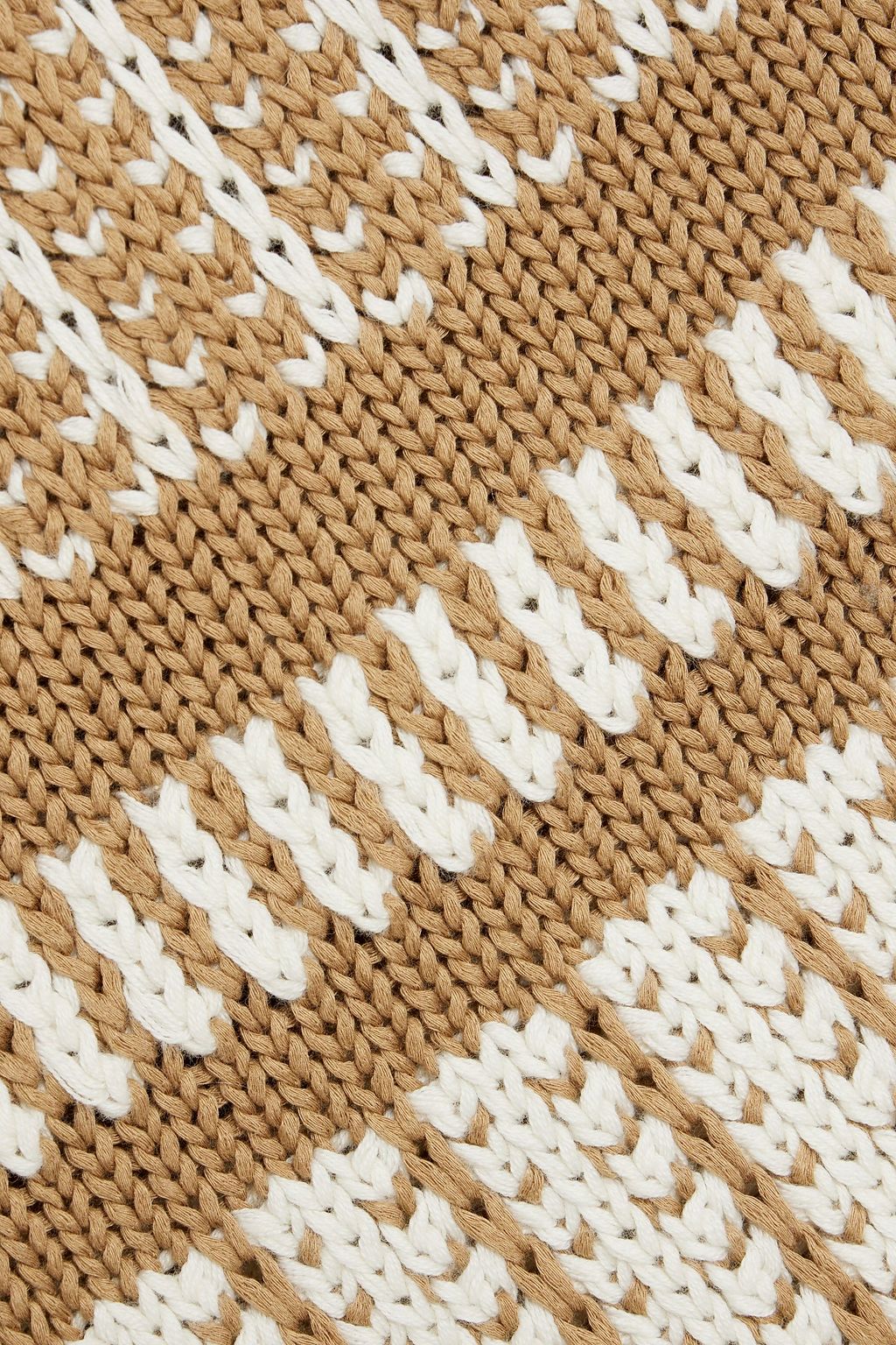 VERONICA BEARD Voya two-tone crocheted cotton top