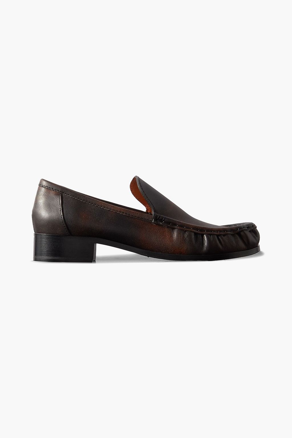 ACNE STUDIOS Babi Due painted leather loafers THE OUTNET