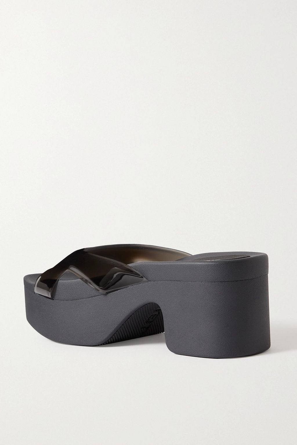 ALEXANDER WANG AW Sport logo-embossed PVC platform slides