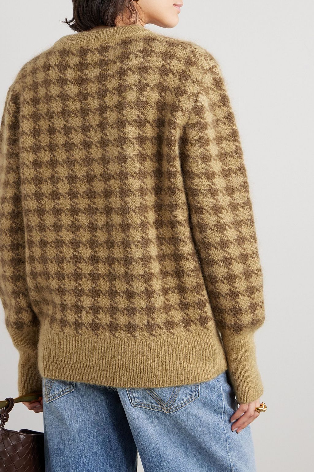 GIULIVA HERITAGE The Luciano houndstooth mohair-blend sweater