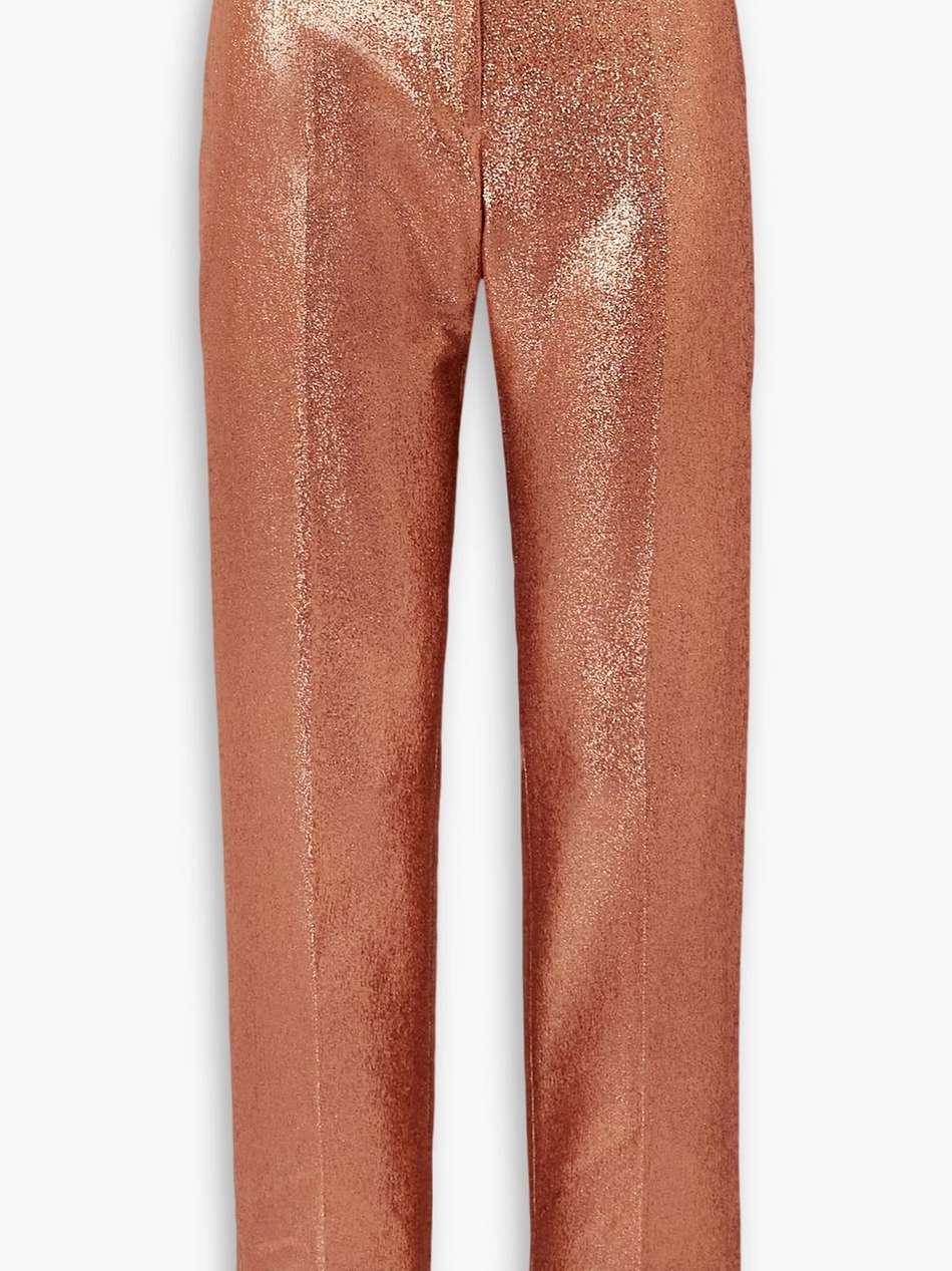 glittered sablé straight-leg pants