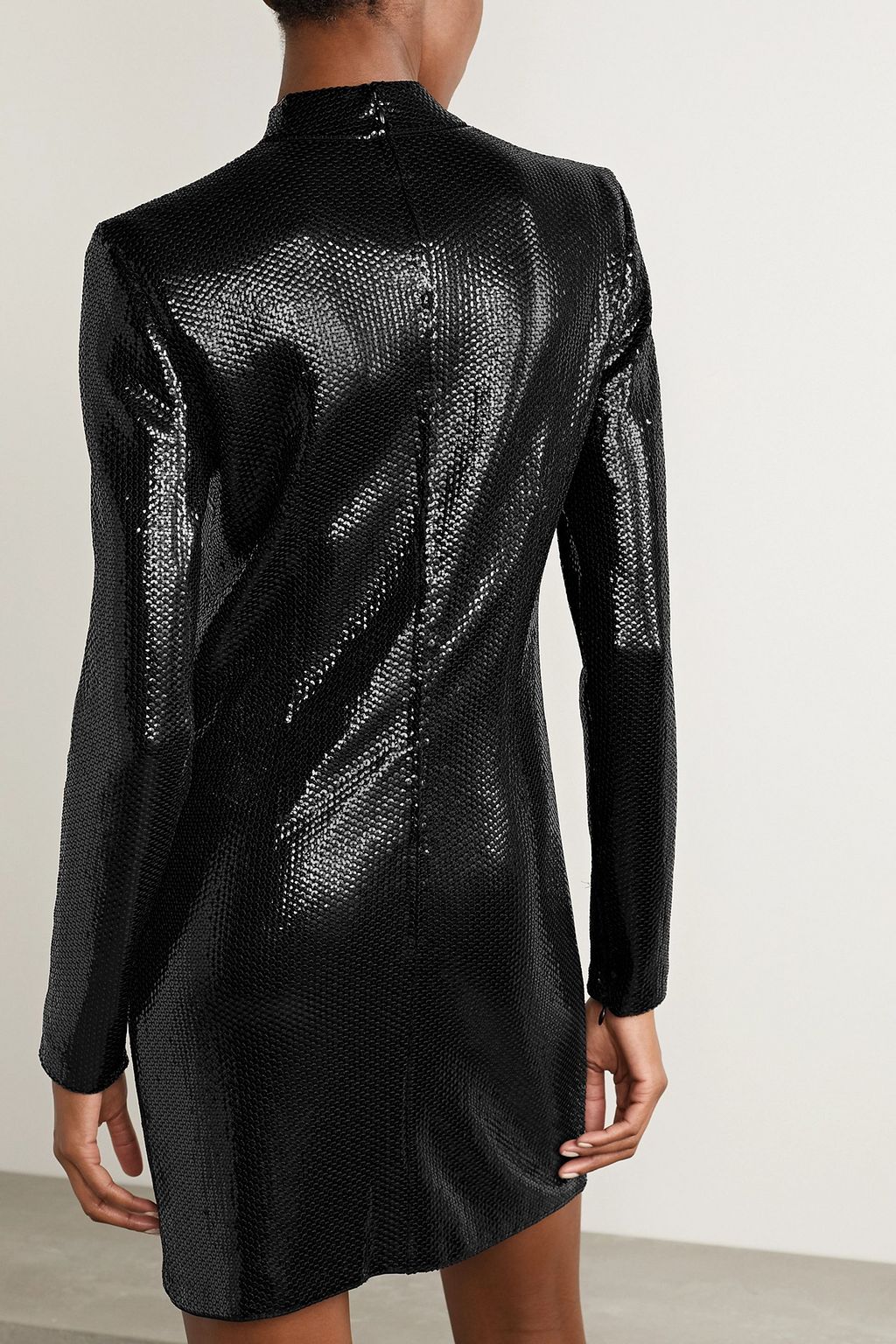 TOM FORD Cutout sequined jersey mini dress