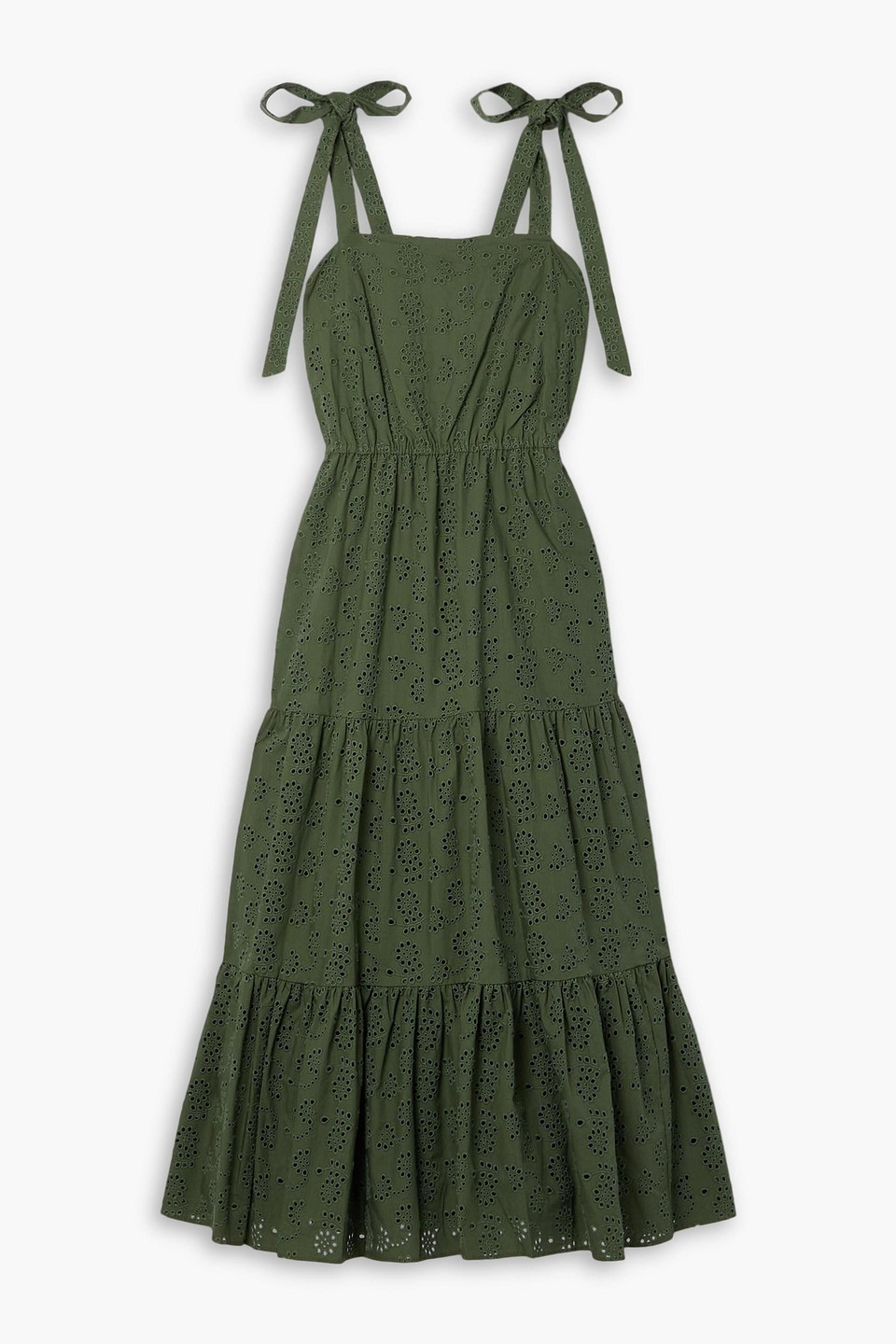 eucalyptus green mother of the bride dresses Salsa - Broderie Anglaise Shirt Dress | Embroidered main image 0