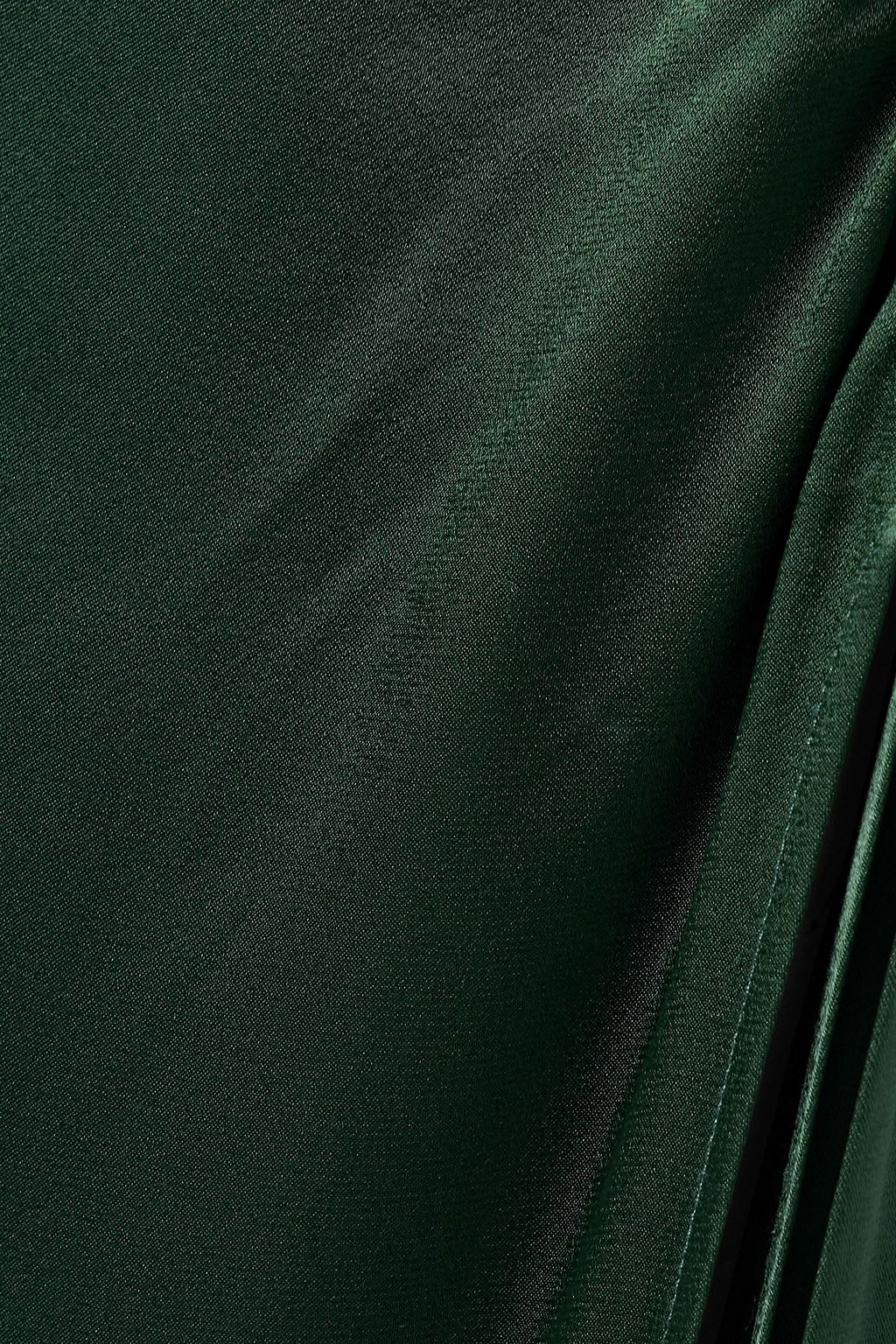 LAPOINTE Robe aus Satin mit Raffungen und Federn