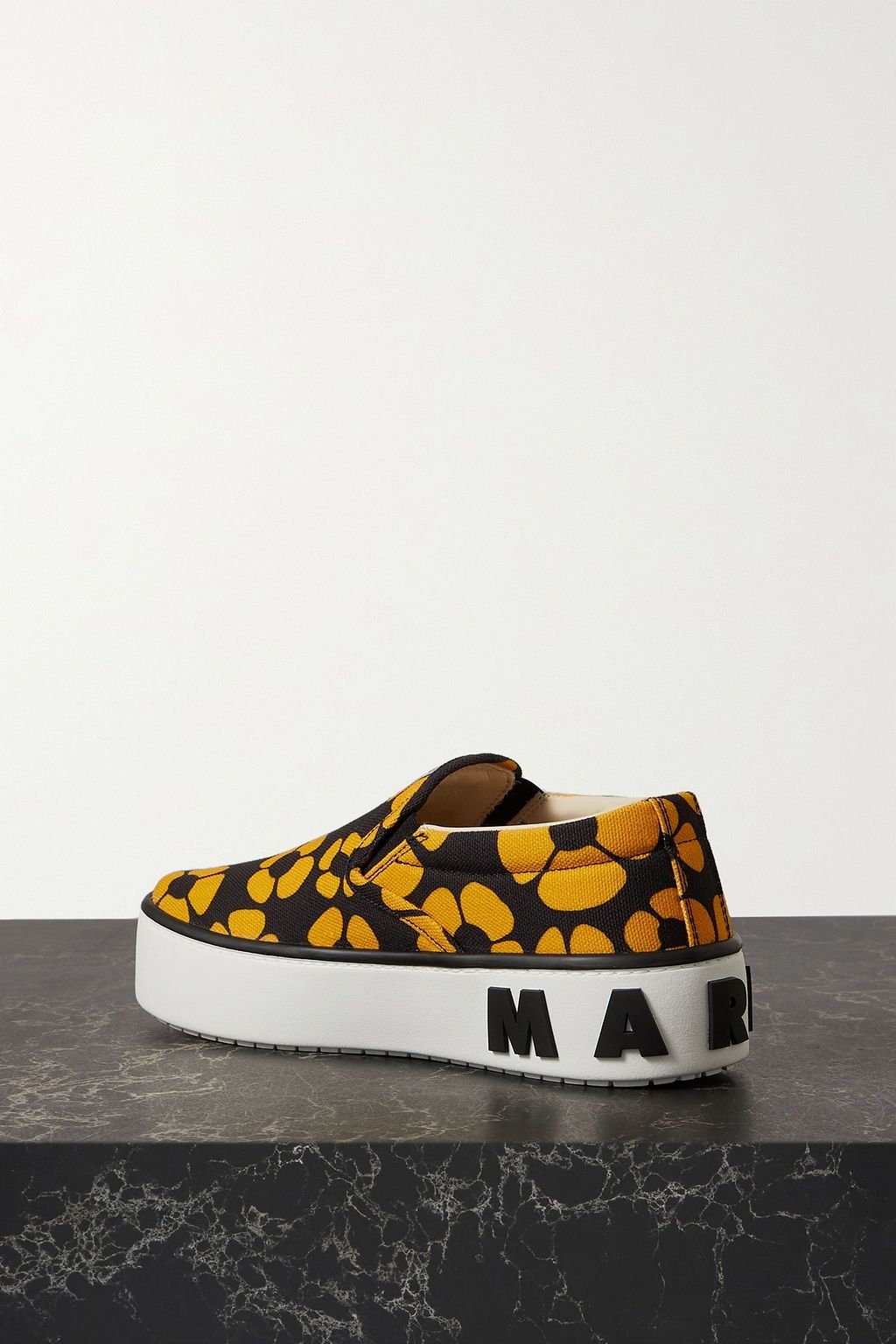 MARNI X CARHARTT WIP Carhartt WIP + حذاء سنيكرز سهل الانتعال من قطن كنفا بطبعة أزهار