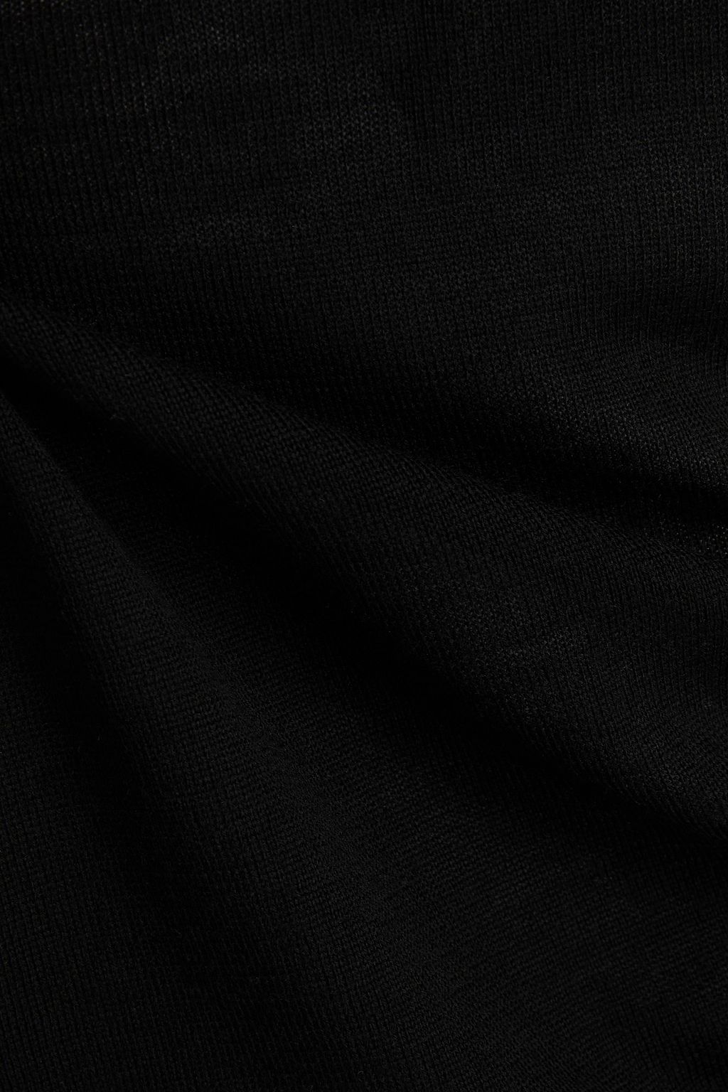 SAINT LAURENT كنزة رياضية من الصوف بياقة عالية