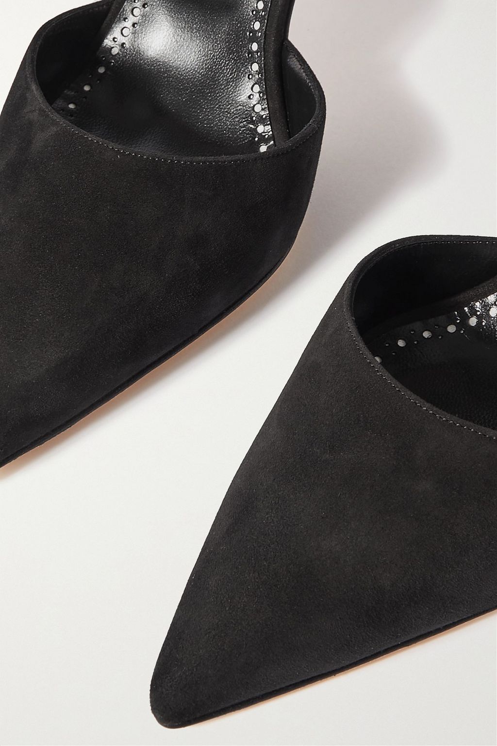 MANOLO BLAHNIK Amirat 90 tie-detailed suede pumps