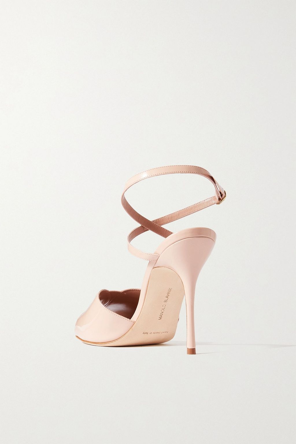 MANOLO BLAHNIK Hourani 105 patent-leather sandals