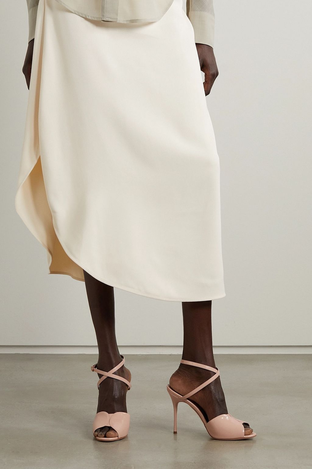 MANOLO BLAHNIK Hourani 105 patent-leather sandals