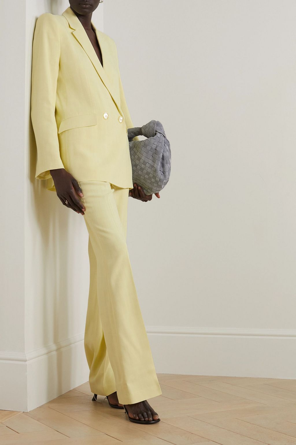 GALVAN  LONDON Boyfriend woven blazer