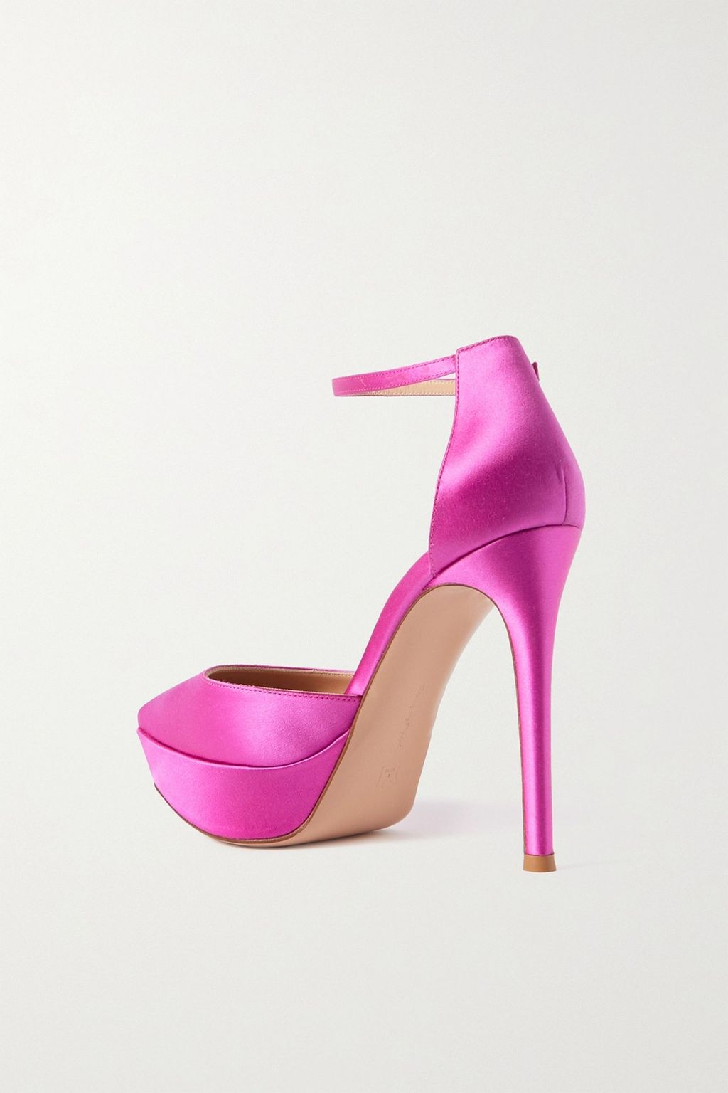GIANVITO ROSSI Raso 85mm satin platform pumps