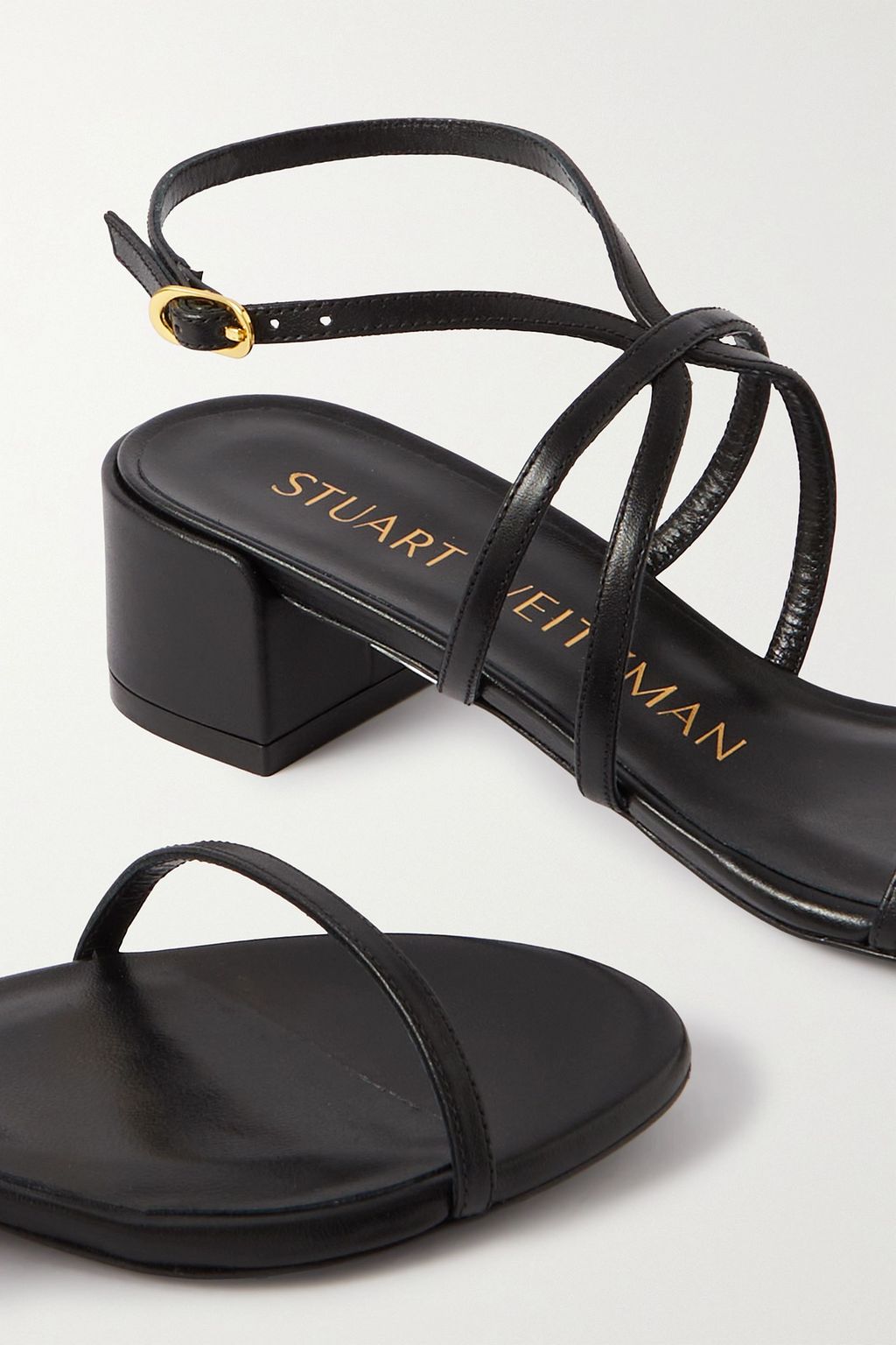 STUART WEITZMAN 베얼리데어 가죽 샌들