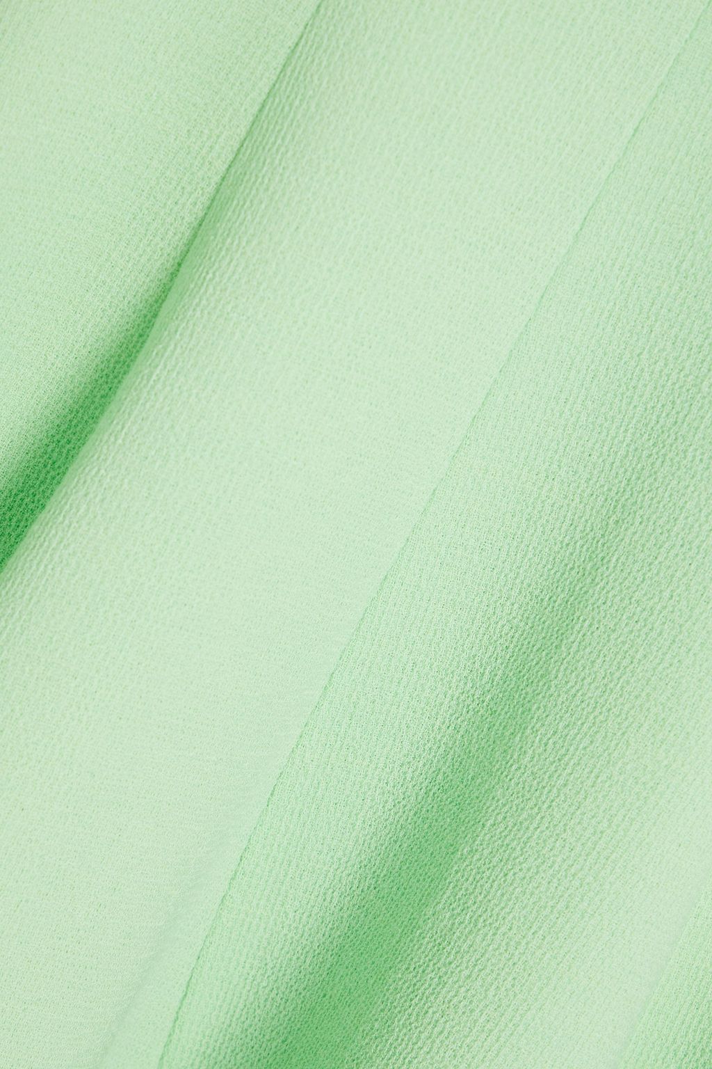 OSCAR DE LA RENTA Fluted wool-blend crepe mini dress