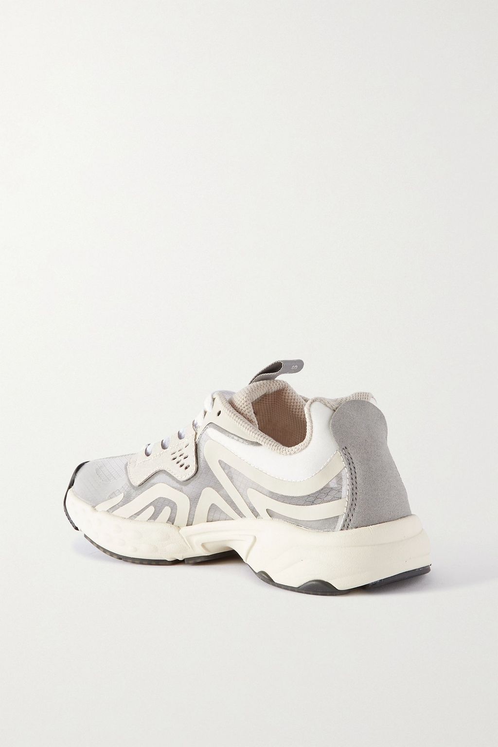 ACNE STUDIOS Mesh, faux suede and rubber sneakers