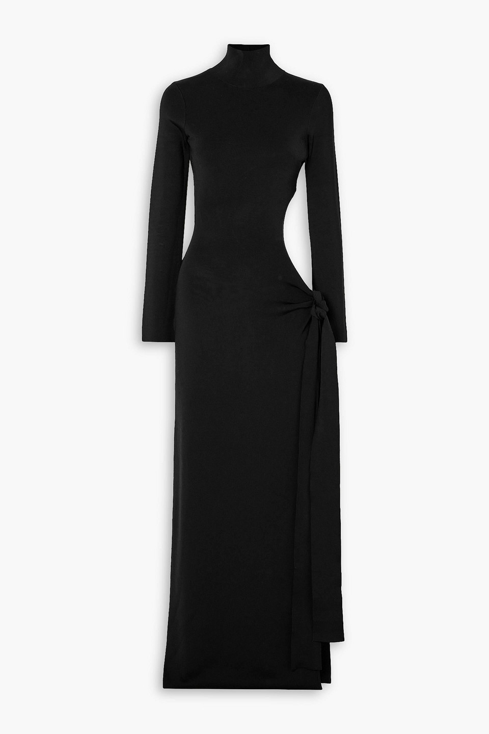 Galvan Cindy Cutout Jersey Gown In Black