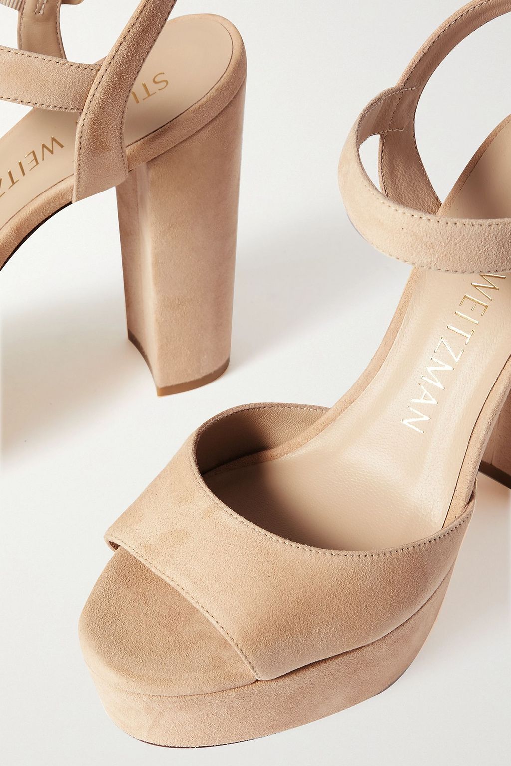 STUART WEITZMAN Ryder スエード プラットフォーム サンダル