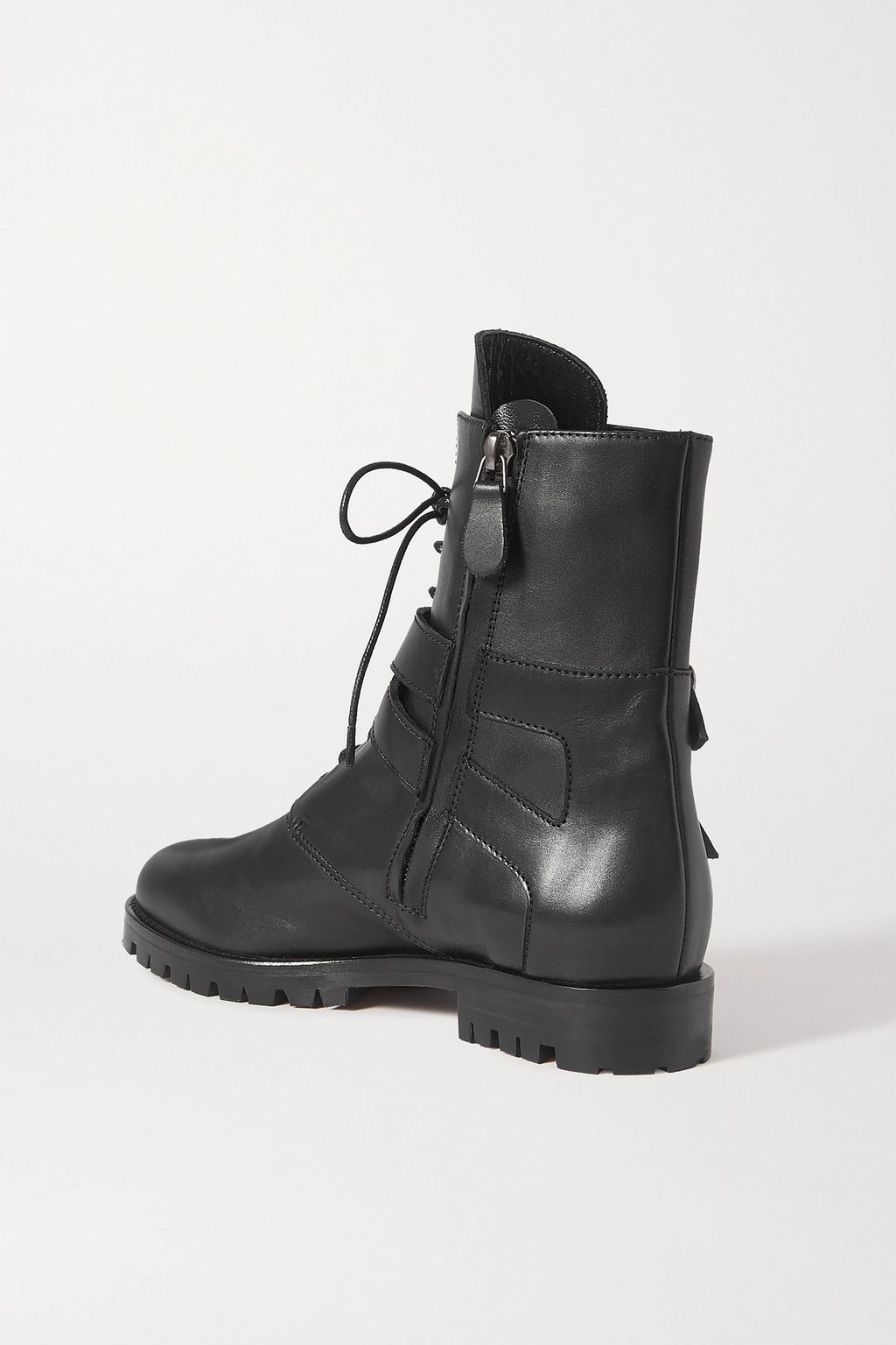 MANOLO BLAHNIK Tiniosa buckled leather ankle boots