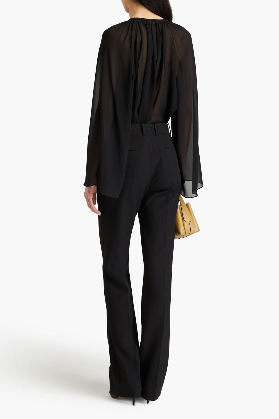 FRAME THE SLIM STACKED TWILL STRAIGHT-LEG PANTS 