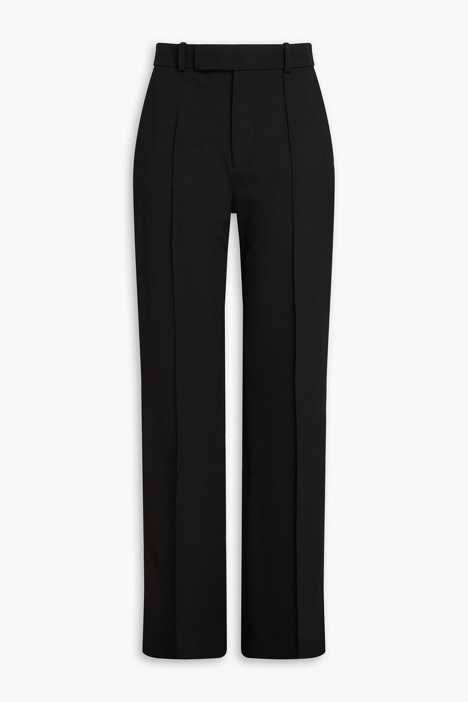 Frame Twill Straight-leg Trousers In Black