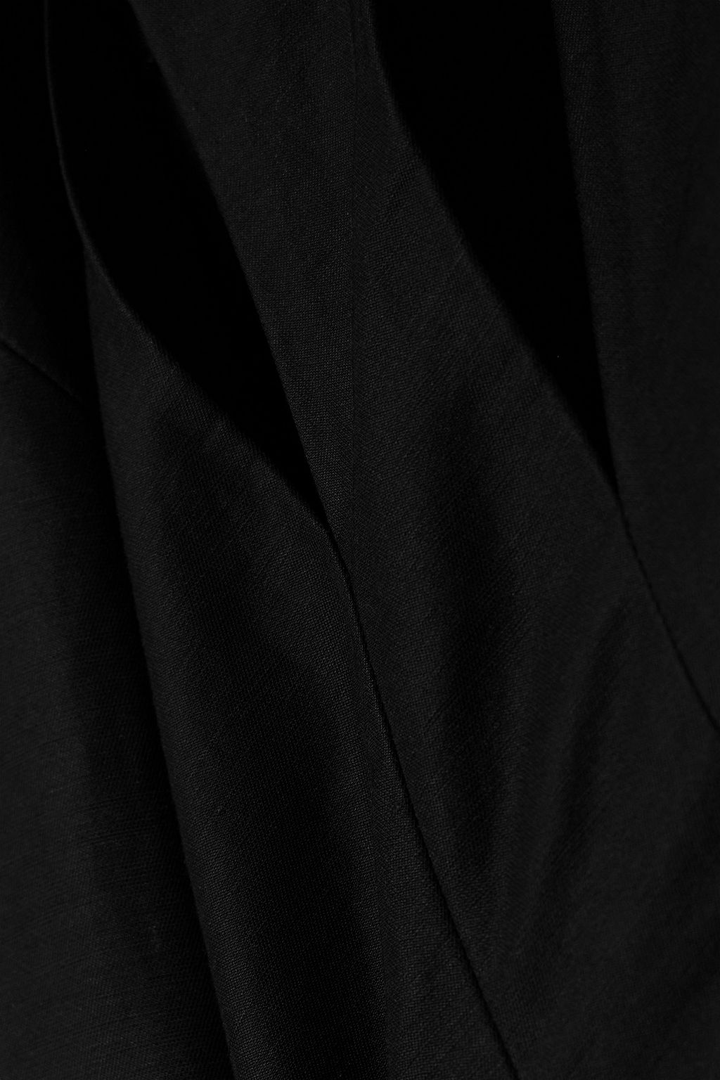 A.W.A.K.E. MODE Cutout linen, cupro and cotton-blend maxi dress