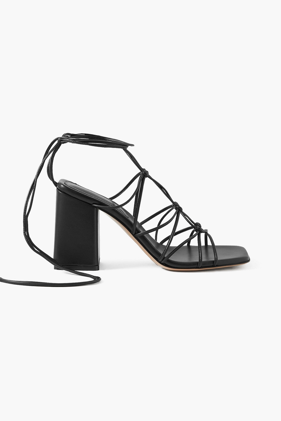 GIANVITO ROSSI MINAS 85 LEATHER SANDALS