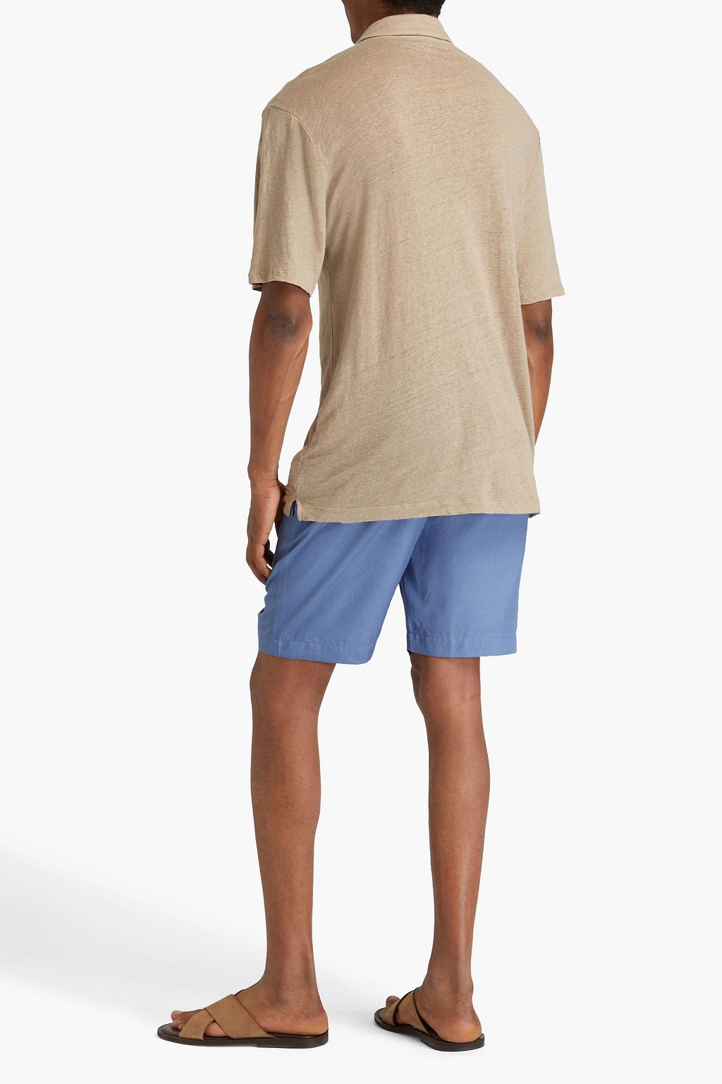 FRESCOBOL CARIOCA Mello linen-jersey polo shirt